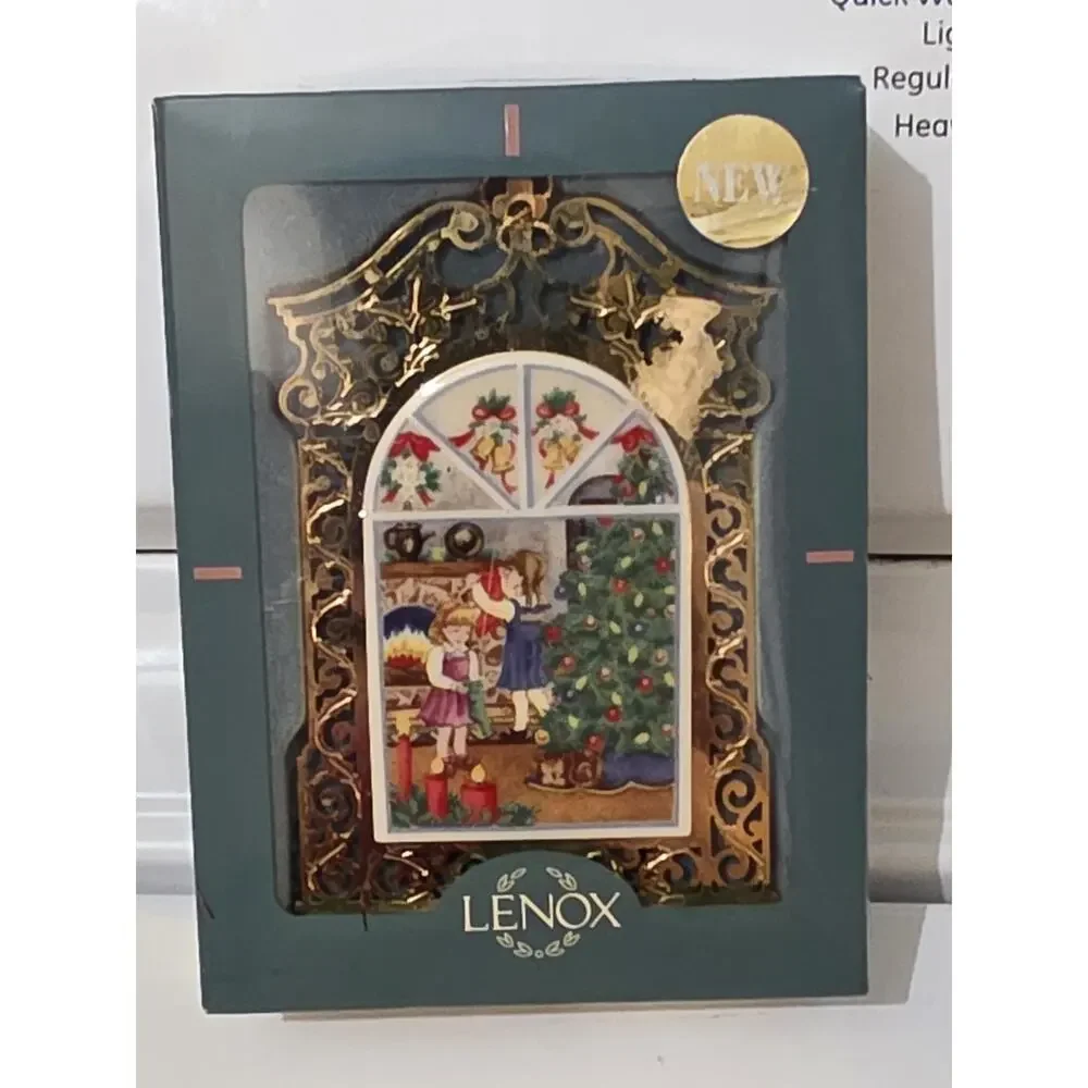 1997 Lenox Christmas Double Sided Window Ornament